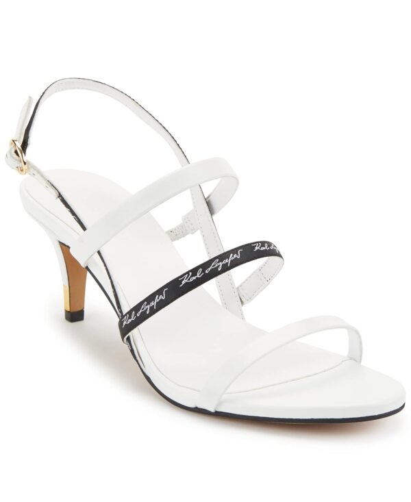 Karl Lagerfeld Paris Women's Ankle-Strap DEXTRA Heeled Sanda...