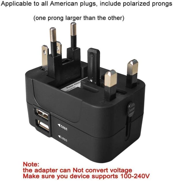 rts Universal Travel Adapter, International All in One World...