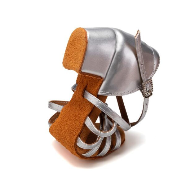 YKXLM Girls Latin Dance Shoes Kids Low Heels Tango Salsa Bal...
