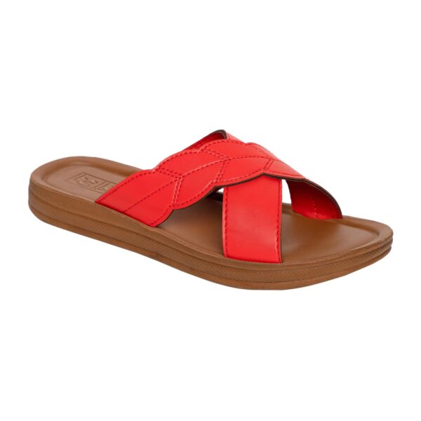 BELLA Women Fashion Flat Slip On Black Sandal | Durable | St...