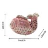 Tngan Women Mini Fish Clutch Luxury Rhinestones Purse Sparkl...