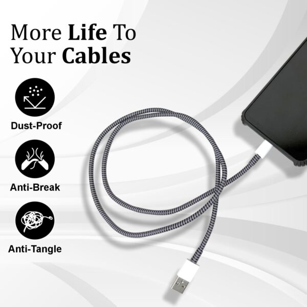 HUMBLE Ultimate Cable Protector | Spiral Triple Colour 1.5 M...