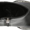 Karl Lagerfeld Paris Women's Leather Peppy Lug-Sole Zip-up F...