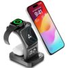 Ambrane 22.5W Magnetic Magsafe 3In1 Wireless Charger for 16/...