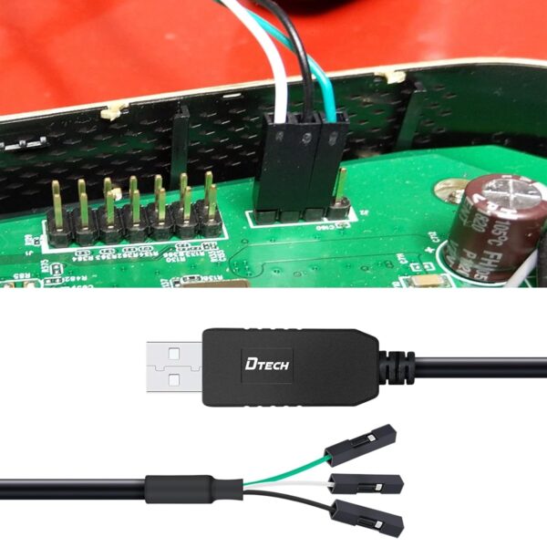 DTECH USB to TTL Serial Cable 3.3V 3 Pin TX RX Signal UART A...