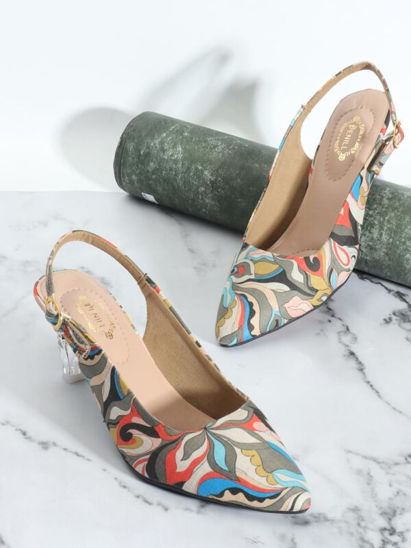 Denill Fashion Casual Cone Heels Sandals With Solid Comforta...