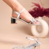 Froh Feet Butterfly Heels Heeled Sandals Rhinestone Crystal ...