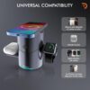 DRAVINA Qi2 Magnetic Wireless 3-in-1Charging Station Mag-Saf...