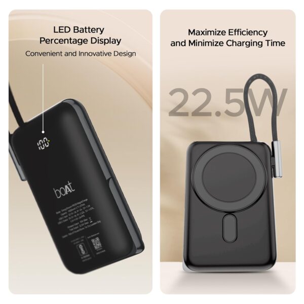 boAt Energyshroom PB330 MagnaCharge 10000 mAh Magnetic Wirel...