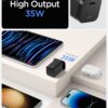 Spigen Fast Charging Adapter Total 35w, GaN, PD/PPS Support,...
