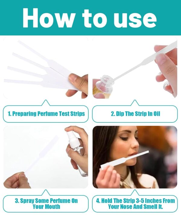 200 Pcs Perfume Tester Strips, Fragrance Test Paper for Perf...