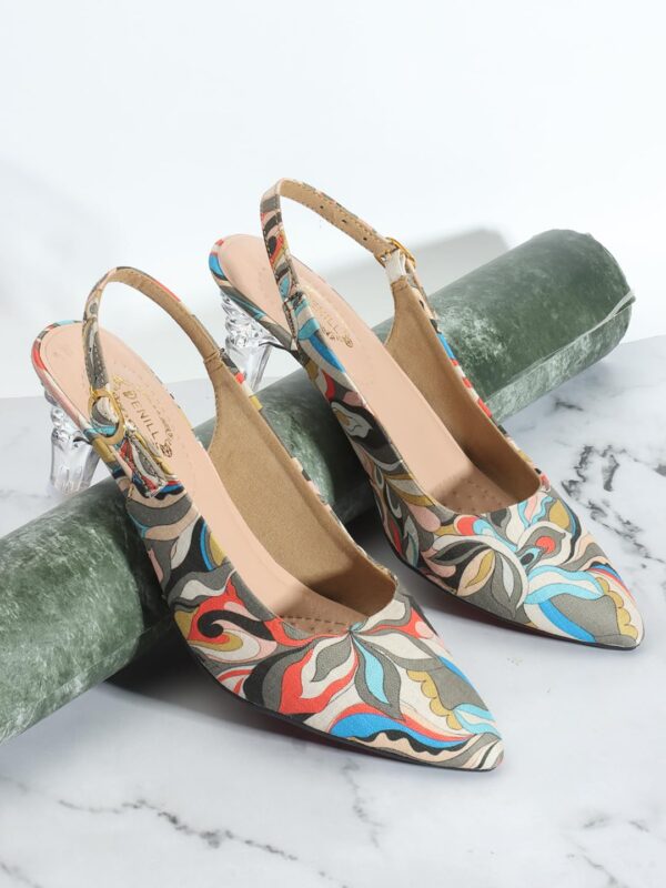 Denill Fashion Casual Cone Heels Sandals With Solid Comforta...