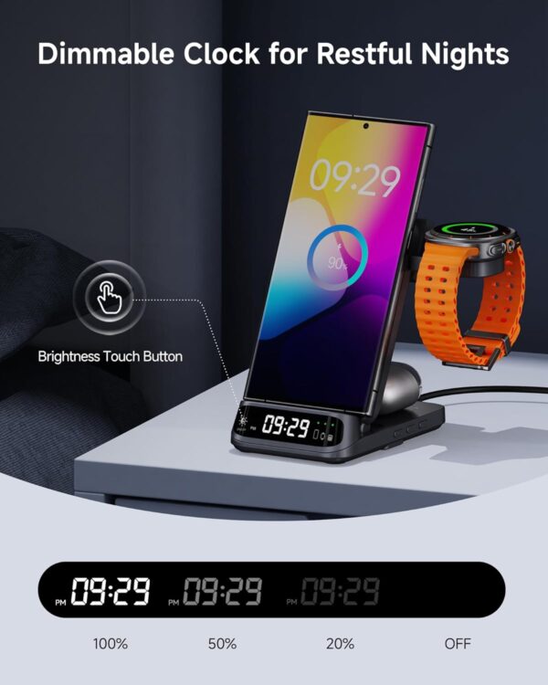 SwanScout 708S Wireless Charging Station for Samsung S25/Wat...