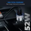 Amkette PowerPro 52W Car Charger Type C + USB A Dual Port | ...