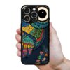 Casotec Owl Illustration Design Premium 2D Printed Metal Bac...