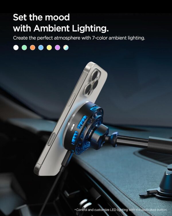 Spigen Qi2 15w Magnetic Car Mount Charger Dashboard Type wit...