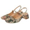 Theater Women Mary Jane Block Heels | Square Toe Slingback S...
