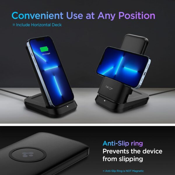 Spigen Power Bank 10000mAh Fast Charging, 5 in 1 Wireless Po...