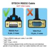DTECH USB to Serial Adapter DB9 RS232 Cable Prolific Chip PL...