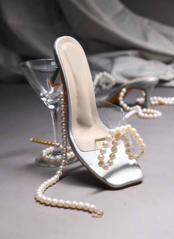 SilverArrow Women's Aromo Stiletto Heel Pearls Design | Ethn...
