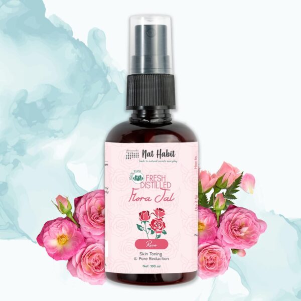 Nat Habit 100% Pure Gulab Jal - Rose Water - Toner, Face-Mis...