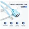 Muvofs DB9 Rollover to RJ45 Console Cable Serial Adapter for...