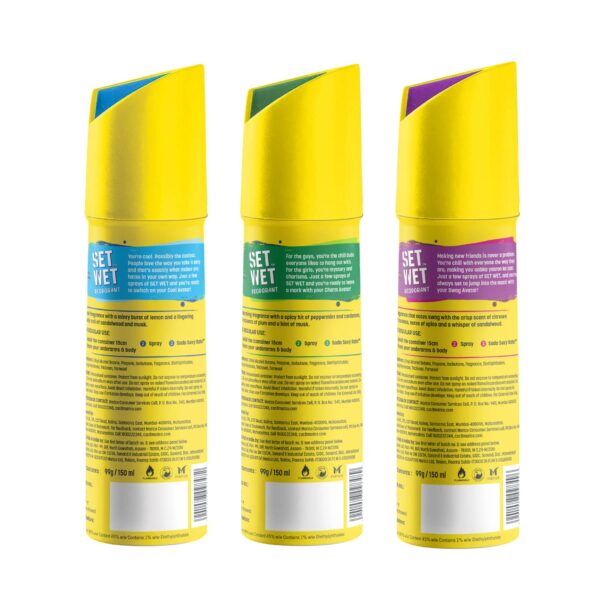 SET WET Deodorant Spray Perfume Cool, Charm & Swag Avatar fo...