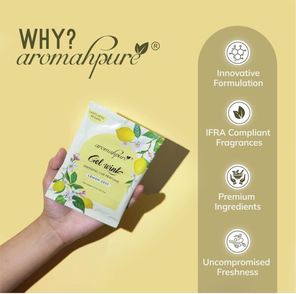 Aromahpure Gel Wink Hanging Car Perfume - Berry, Lemon, Sand...