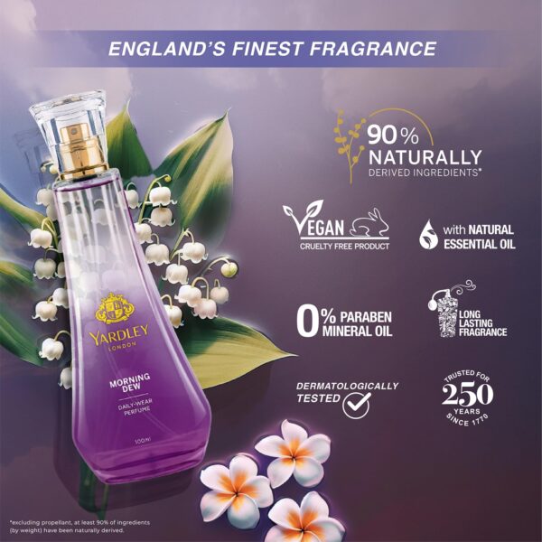 Yardley London Morning Dew Perfume Spray| Fresh Floral Scent...