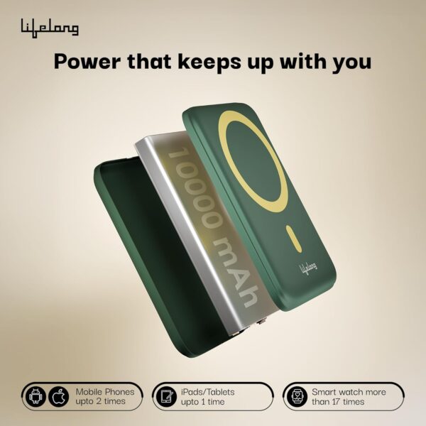 Lifelong Electronics 10000mAh Magsafe Wireless Fast Charging...