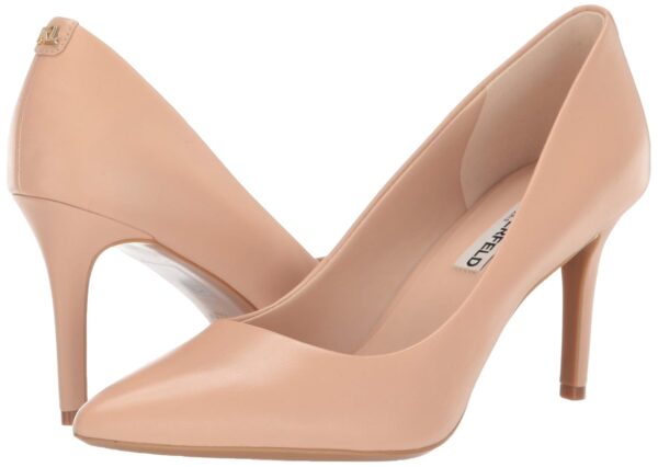 Karl Lagerfeld Paris Women's Royale Dress Pump, Nude, 7