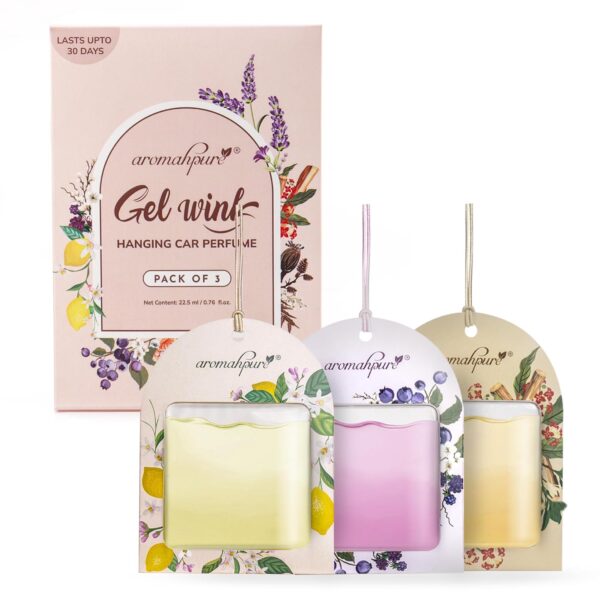 Aromahpure Gel Wink Hanging Car Perfume - Berry, Lemon, Sand...