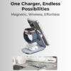 Glassology magsafe 3 in 1 22.5W Wireless Charger Compatible ...