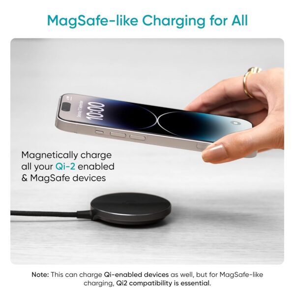 Ambrane 15W Qi-2 MagSafe Wireless Charger with 60W Type C Ca...