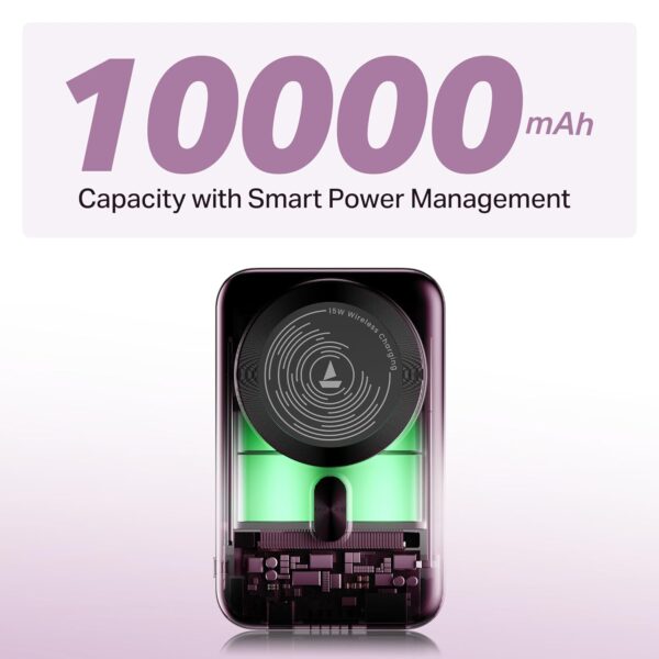 boAt New Launch EnergyShroom PB331 (Magsafe) 10000mAh Magnet...