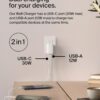 Belkin 42W (30W + 12W) Two Ports Wall Charger | USB - C + A ...