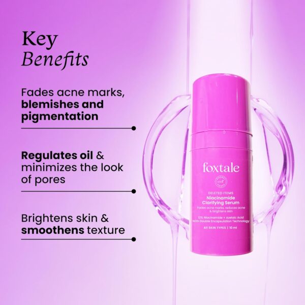 Foxtale 12% Niacinamide Face Serum with Azelaic Acid for Oil...