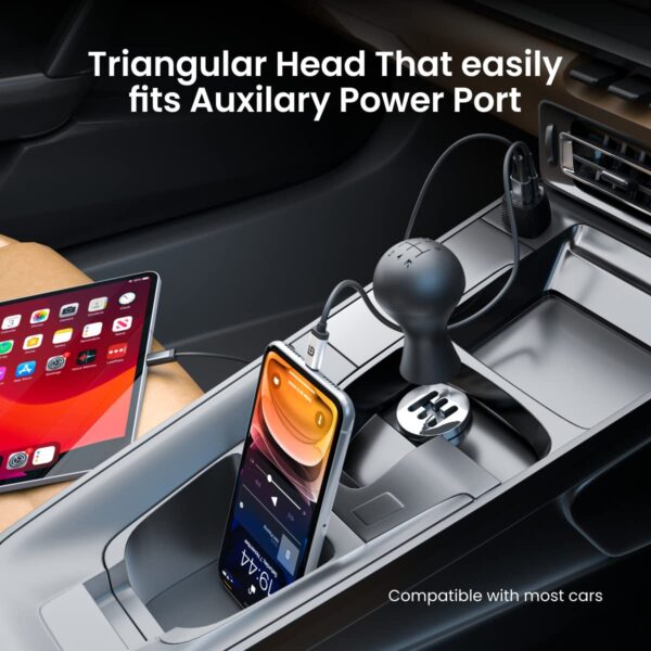 Portronics 51W Car Power 16 Fast Car Charger with Dual Outpu...