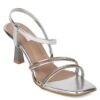 Elle Women's Silver Sandals-3 Kids UK (EL-MU-W-123)