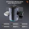 DRAVINA Qi2 Magnetic Wireless 3-in-1Charging Station Mag-Saf...