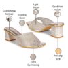 commander shoes Trendy Heel Sandals for girls and Women (546...