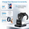 Ambrane 22.5W Magnetic Magsafe 3In1 Wireless Charger for 16/...