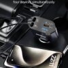 DUDAO R5C Retractable Car Charger, 4 in 1 Fast Car Phone Cha...