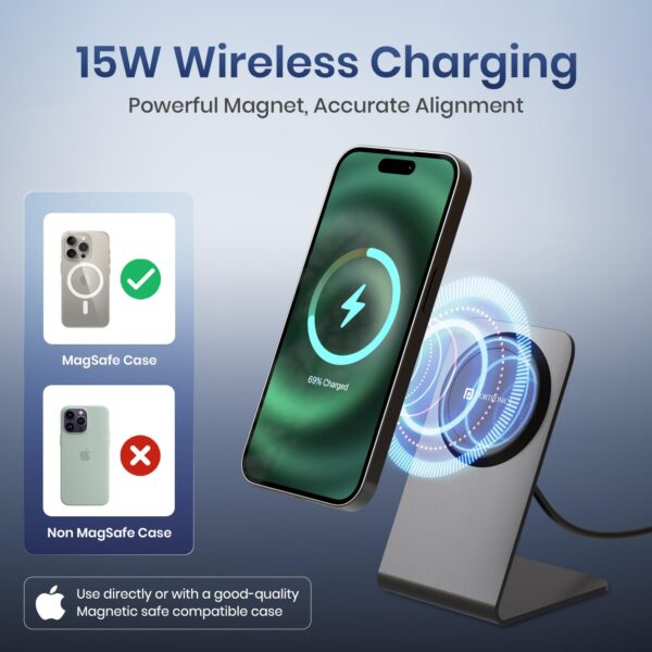 Portronics Flux 2 15W Qi2 Certified Fast Charging Wireless C...