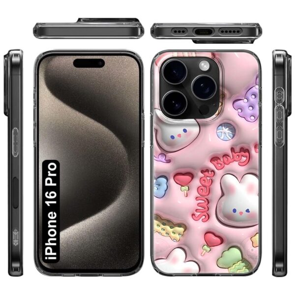 Fashionury Designer Soft Back Cover Case Compatible for Appl...