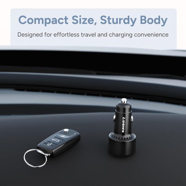 Ambrane 85W Car Charger, Mobile & Laptop Charging (MacBook &...
