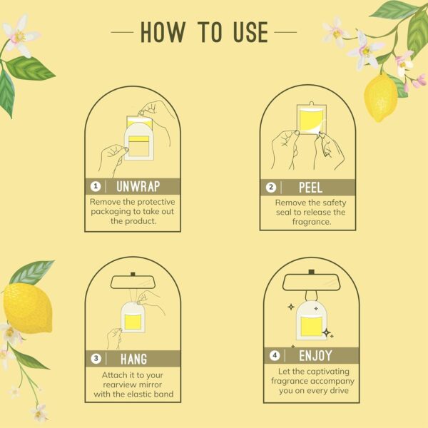 Aromahpure Gel Wink Hanging Car Perfume - Berry, Lemon, Sand...