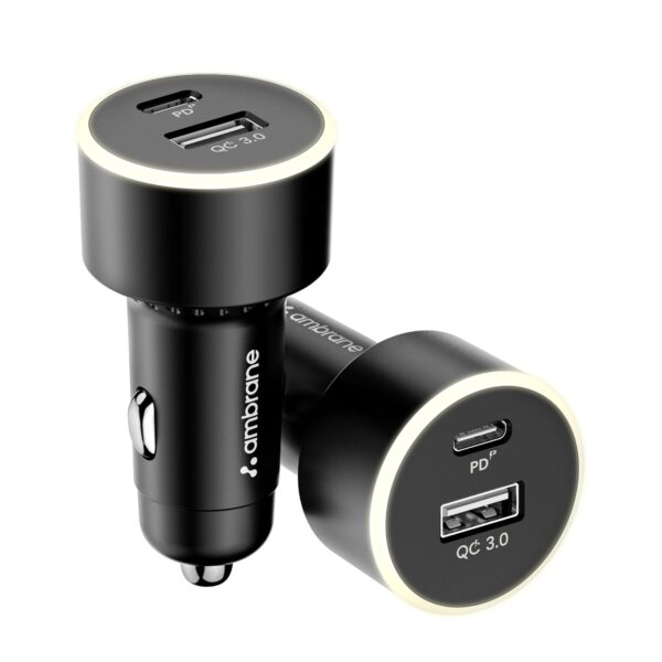 Ambrane 85W Car Charger, Mobile & Laptop Charging (MacBook &...