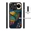 Casotec Owl Illustration Design Premium 2D Printed Metal Bac...