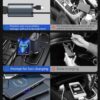 DUDAO R5C Retractable Car Charger, 4 in 1 Fast Car Phone Cha...